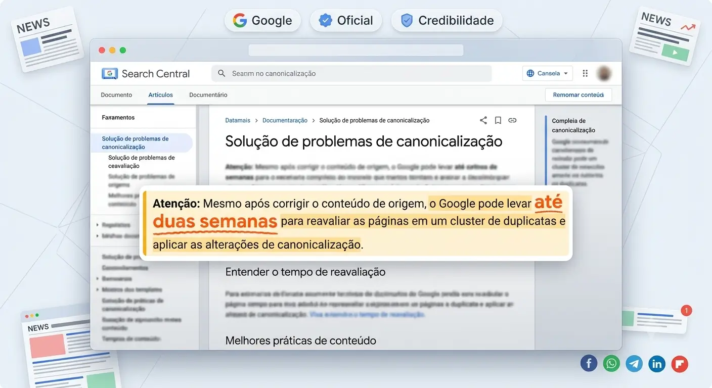 Google atualiza documentação sobre a canonicalização