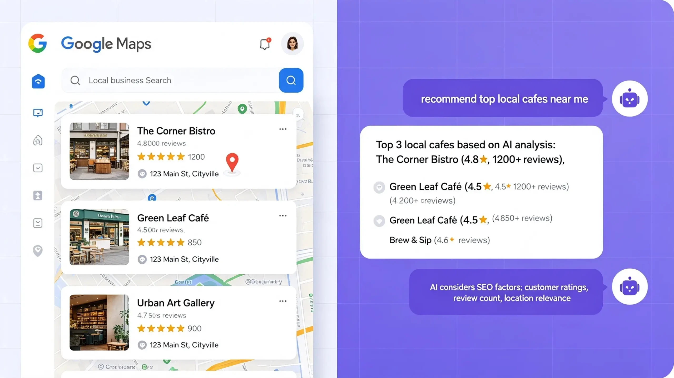 Por que o seu negócio está invisível na busca por IA (e o Google Maps já estava te avisando)